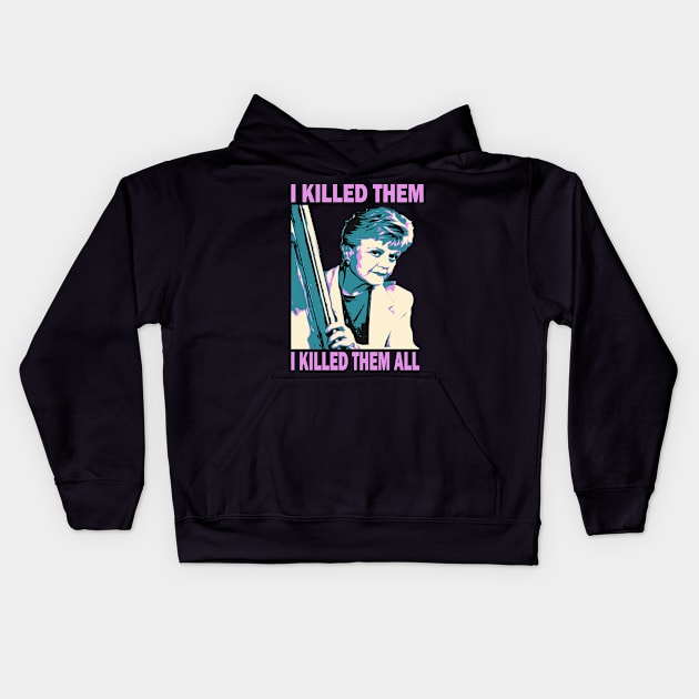 I Killed Them I Killed Them All Kids Hoodie by erd's